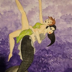 Spring Haze mermaid art